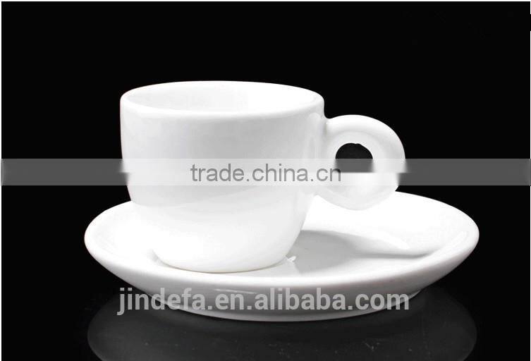 round small size popular espresso ceramic coffee cup and saucer for hotel