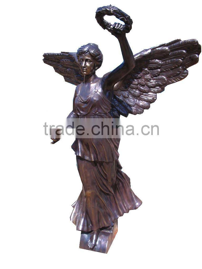 Casting bronze woman statue