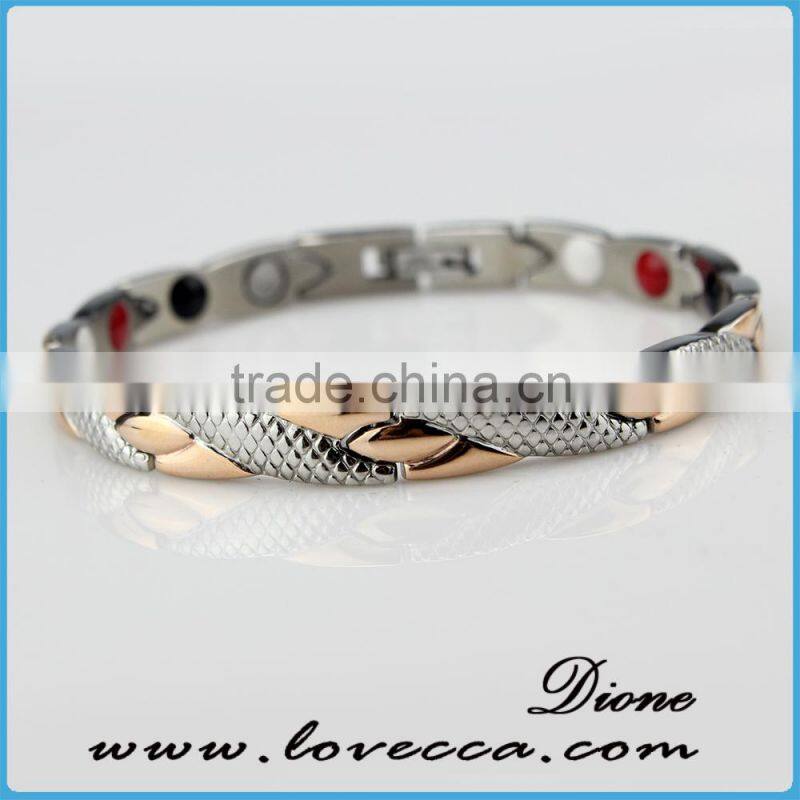 4 in 1 wholesale health energy sports titanium bracelet