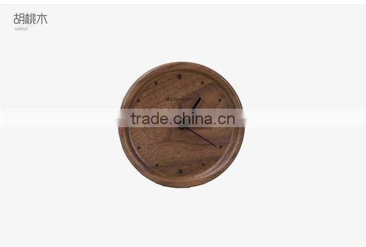 Carbon baking wooden wall digital clock