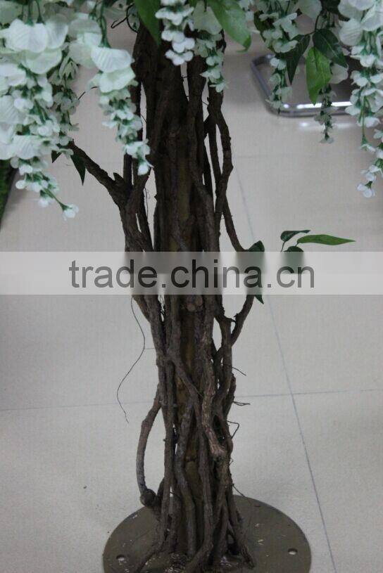 artificial wisteria tree,white wisteria flower tree/small size flower tree