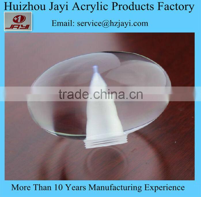 Customized Transparent Acrylic Dome Lampshades, Wooden Lampshades