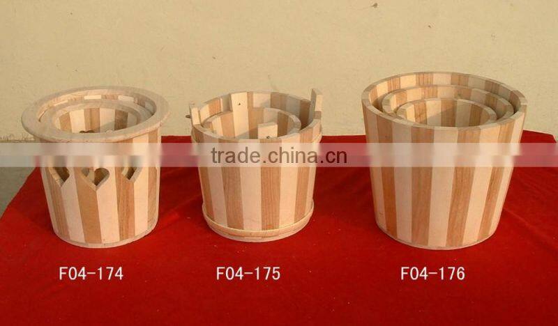 Antique natural wood wooden box for spice