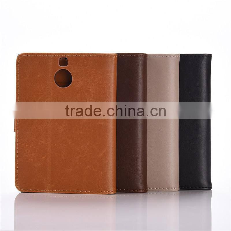 High quality crazy-horse PU card bumper/pocket cell phone case for Blackberry