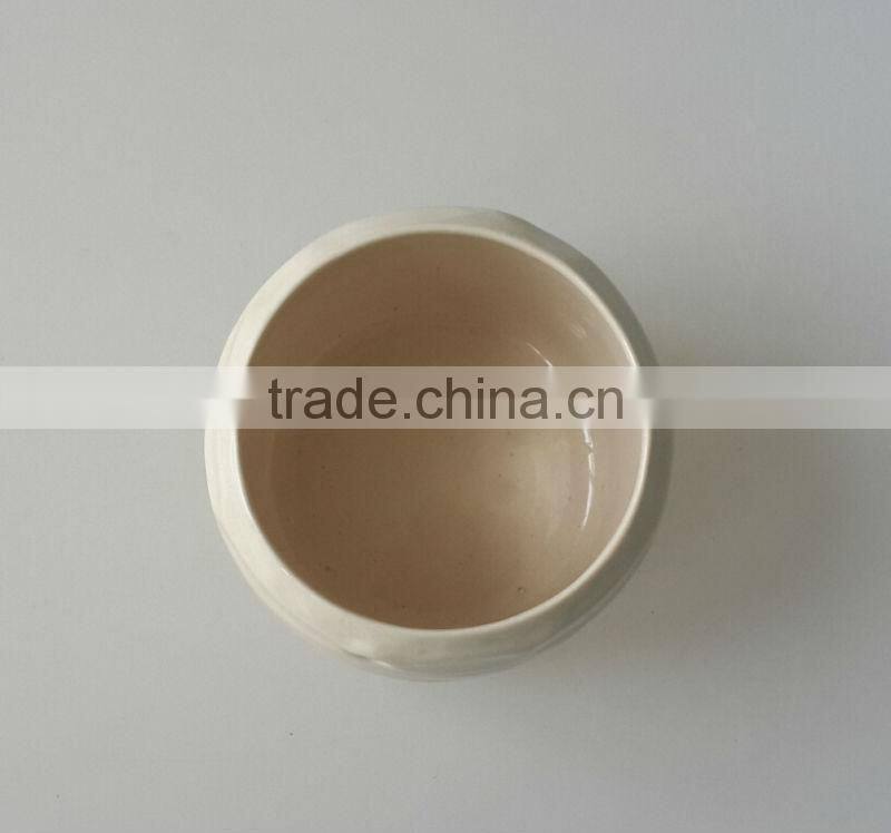 1.1L Ceramic beige stylish custom ice bucket