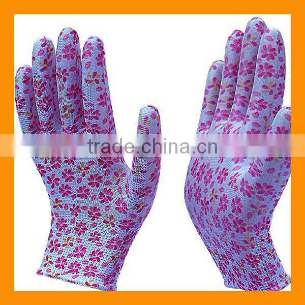 White PU Palm Coated Gloves