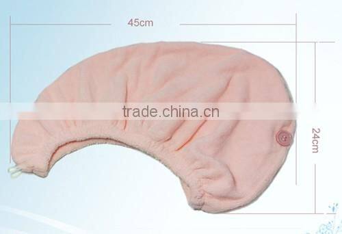 water absorbenting quick dry hair towel hat
