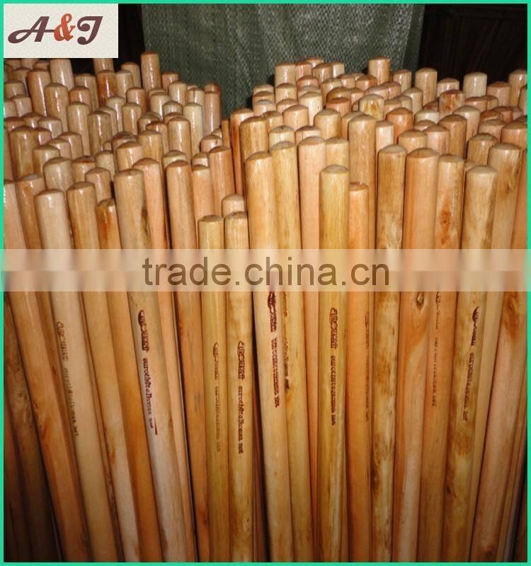 hot sell high quality Varnished Broom Stick printed with customer logo