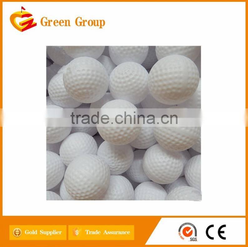 One piece plastic golf hollow ball