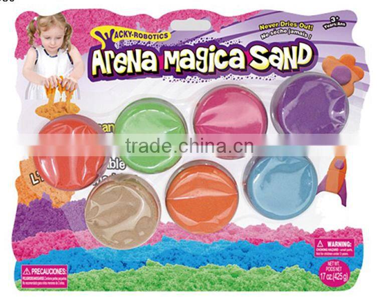 356g colorful magic play sand in BLISTER CARD
