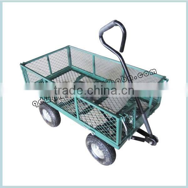 Garden hand tools four wheels heavy mesh tool cart TC1840
