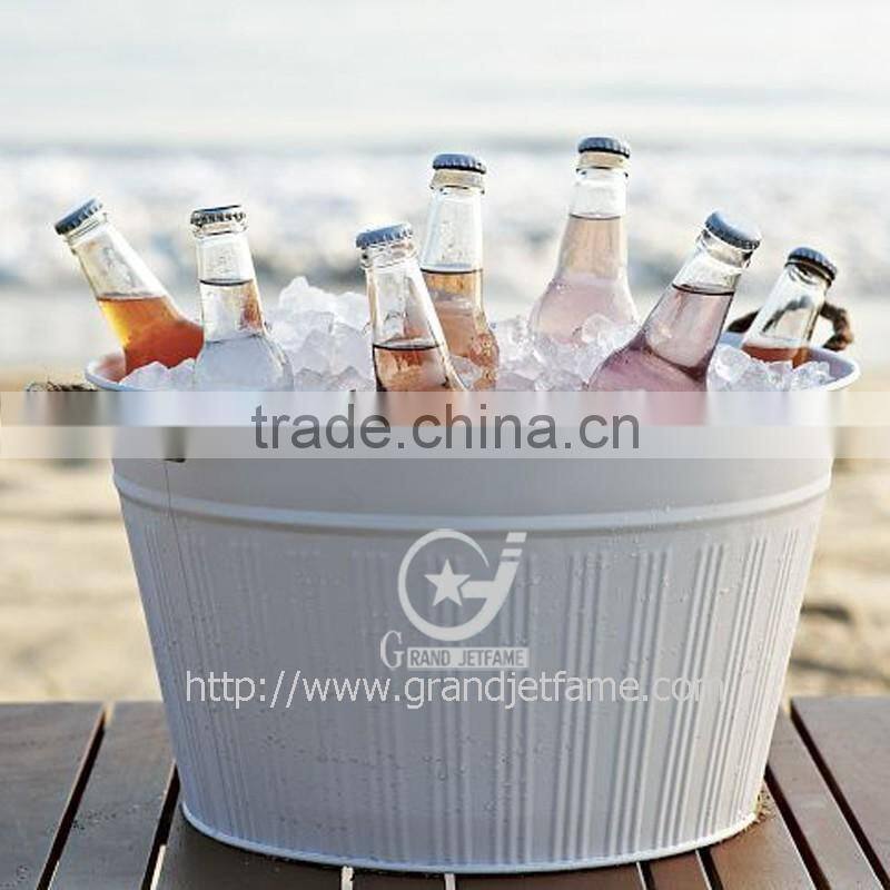 galvanized tubs oval wine beer metal ice bucket