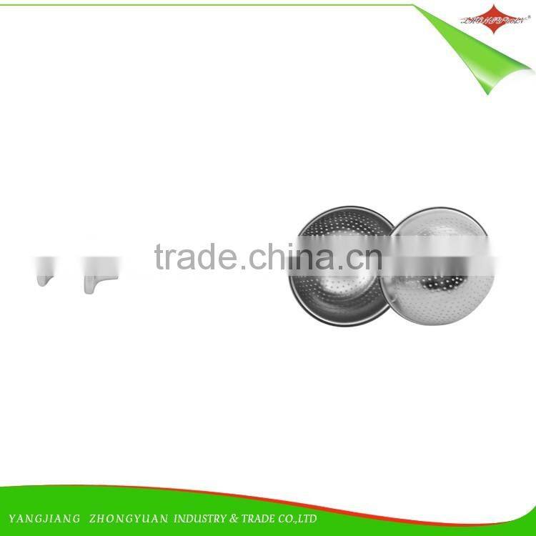 ZY-S3020 stainless steel flexible ball shaped tea strainer infuser with long handle