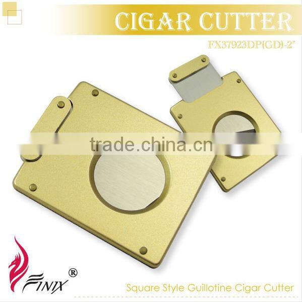 Black Titanium Plated Stainless Steel Custom Cigar Cutter
