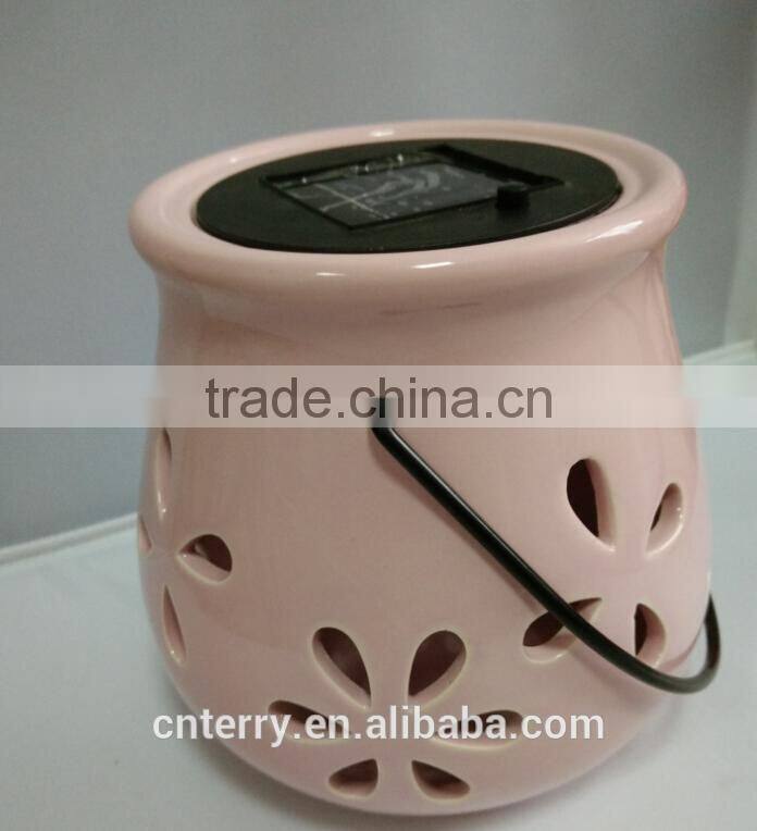 2015 newly launched Ceramic solar petals lamp