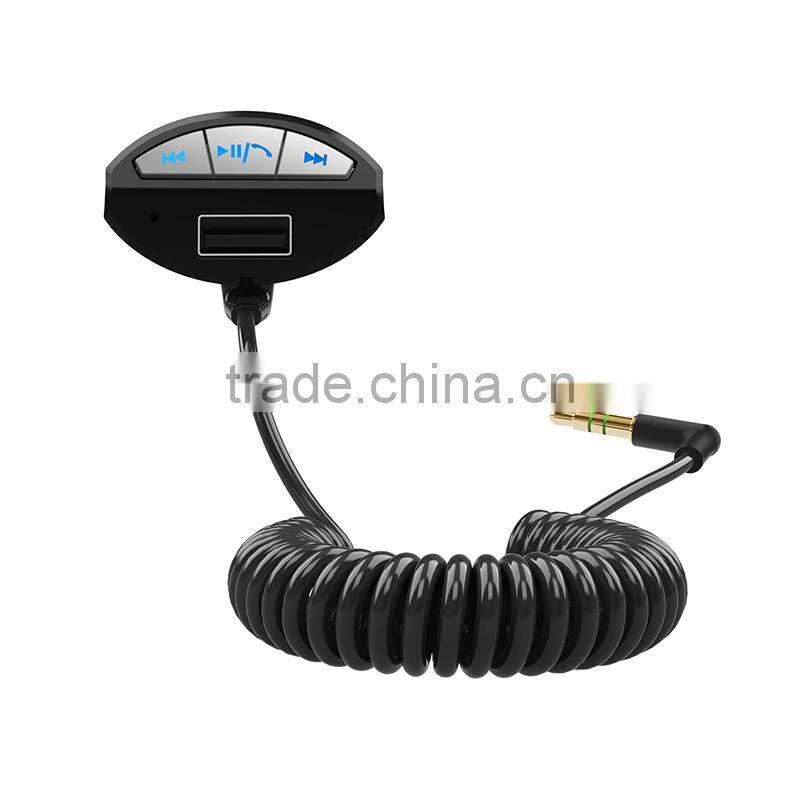 Bluetooth Audio Receiver with car charger Hands free Calling mp3 stereo speaker