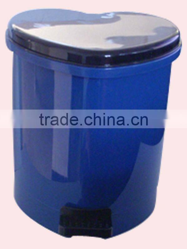 Heart-shaped Houseware Plastic Pedal Trash Bin