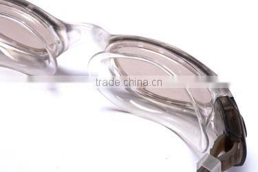 Lightweight silicone anti uv quick adjust swimming goggle