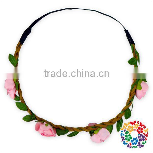 2016 Newest Fashion Hairband Lovely Baby Girls Headbands Flower Garland Headband