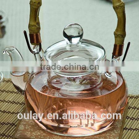 bamboo handles for different teapots