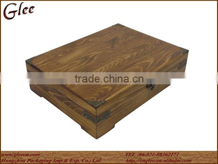 Antique Wooden Tea Box Coffee Wooden Box