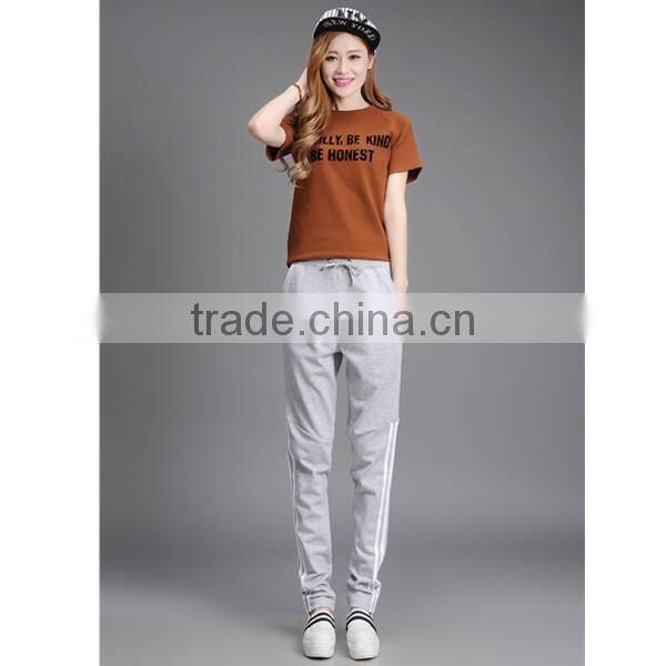 Womens custom jogger gym pants sports long rash guard pants