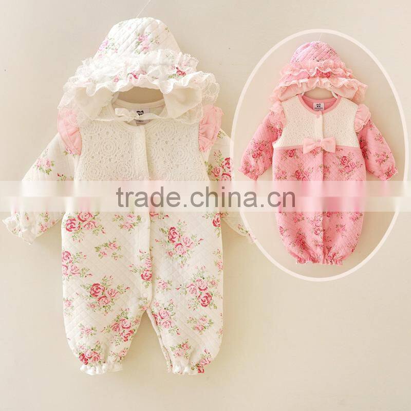 High Quality Customized Baby Clothing sets cotton princess girls clothing