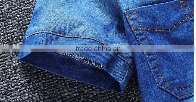 Children clothing OEM boy's denim shirt High quality Summer Fashion Baby Boy's cowboy shirts