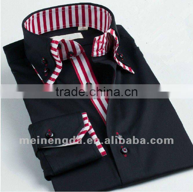 double collar shirt for men