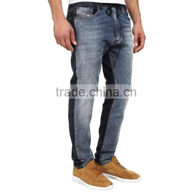 2016 two tone men washed plain denim boys buy jeans in bulk