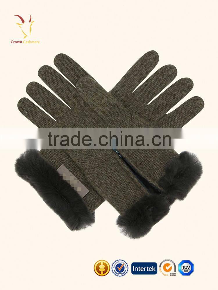 Wholesale Winter Ladies Wholesale Hand Cashmere Gloves Full Finger Gloves