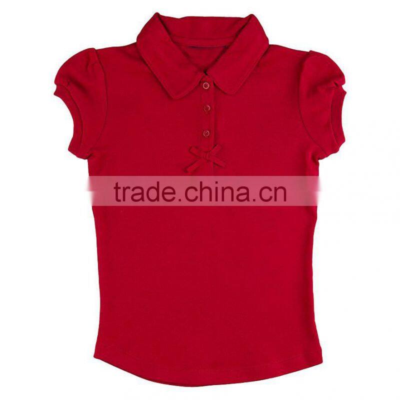 2016 girls latest design fashion polo shirts golf dri fit polo shirt