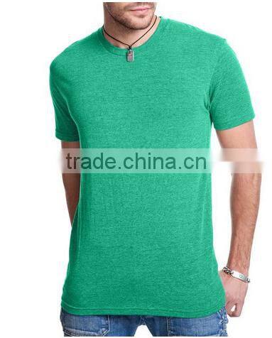 Men Triblend 50% polyester 38% cotton 12% rayon Fitness t shirt