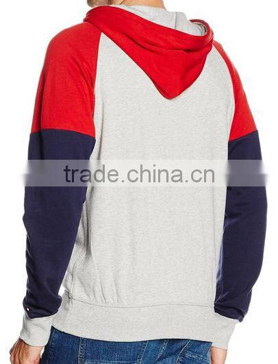 Men's Color Blocking Fleece Sports Hoodies