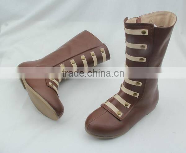 Wholesale skidproof genuine leather boots for kids