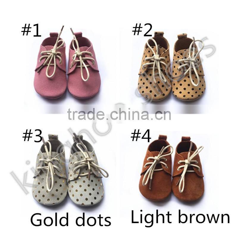 cow suede wholesale moccasins baby shoes