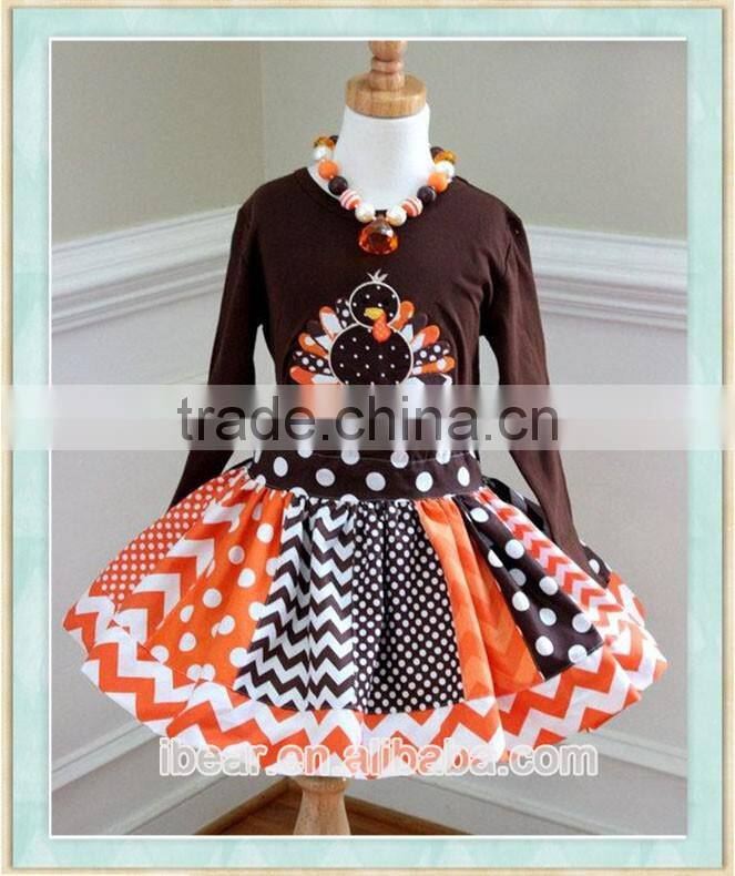 girls toddler baby Turkey thanksgiving outfit turkey outfit thanksgiving skirt set turkey skirt set chevron skirt set Brown