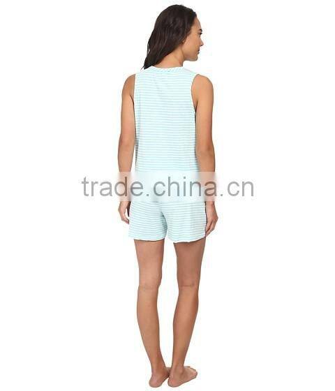 New arrival wholesale 100% cotton ladies pajamas