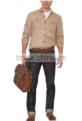 men's 100% linen shirt