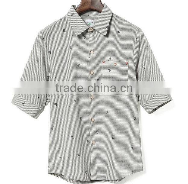latest desigh cotton mens shirt