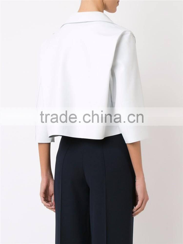 Shandao OEM custom winter soft 3/4 sleeve winter fashional butcher coat