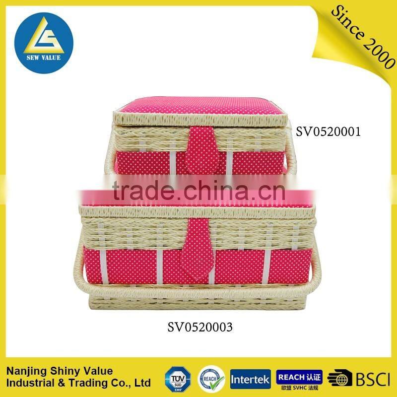 hand embroidery hanging basket for sewing needlework at home basket gift