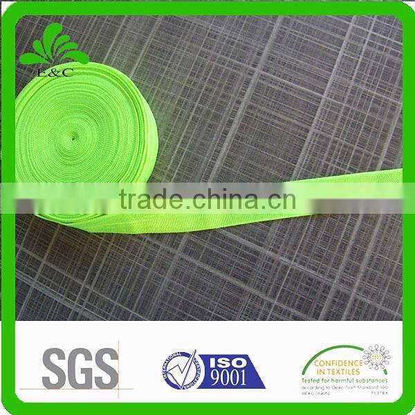 New Design Decorative Coloured Fold Over Elastic Band