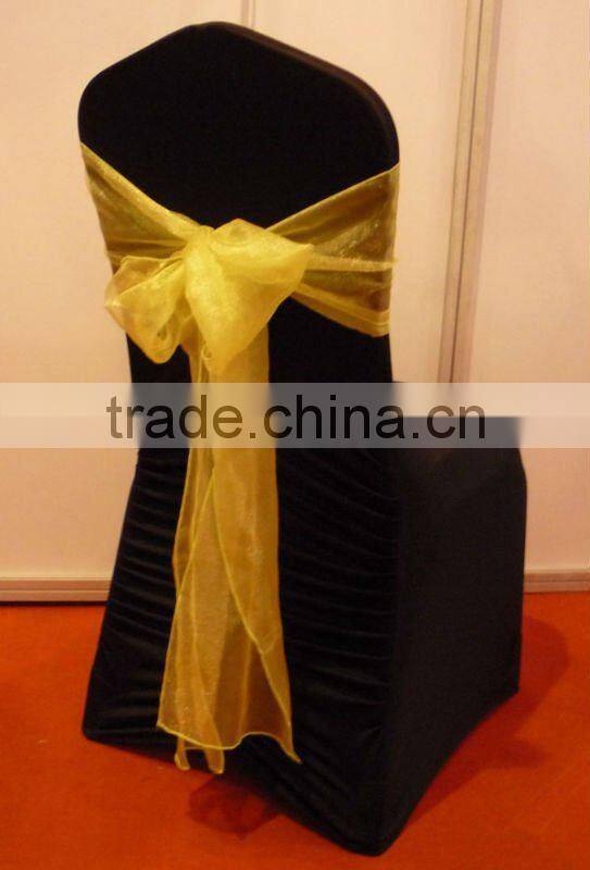 orange color spandex chair cover stretch