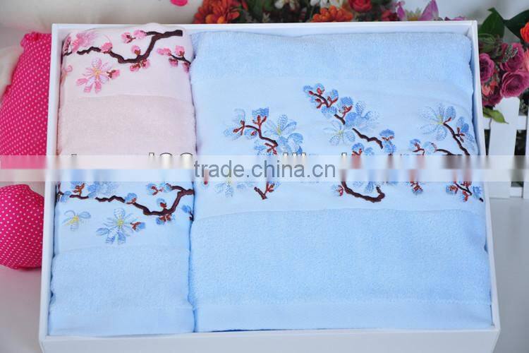 gift embroidery towel set packing custom-made product from china