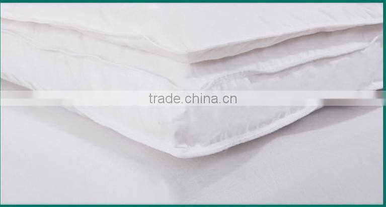 White Goose Down and Feather Filling Mattress Topper mattress pad