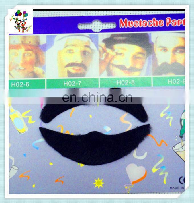 6pcs Halloween Stylish Black Party Fake Beard HPC-1650