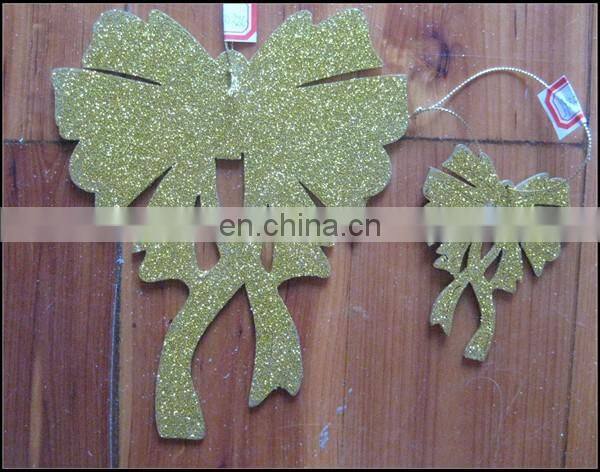 Glod Glitter deer shaped christmas tree decoration