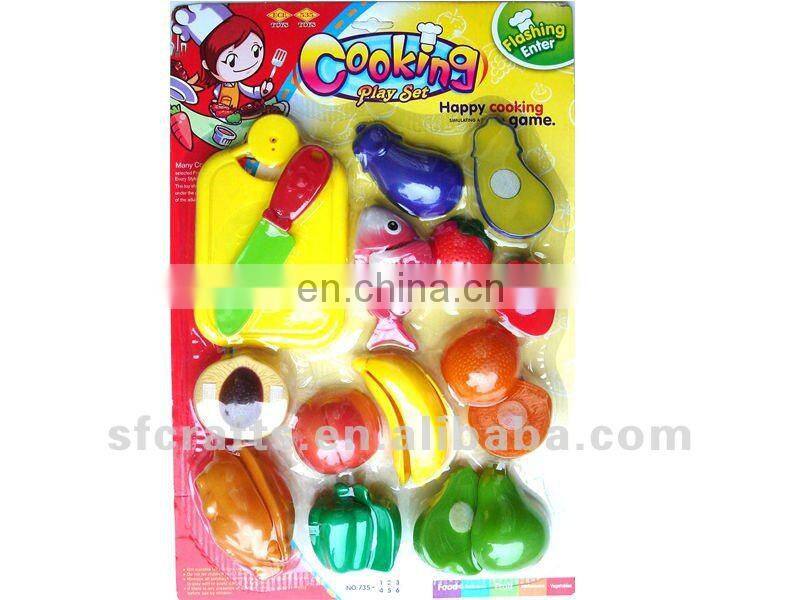 New,plastic cut fruite game toy for kids
