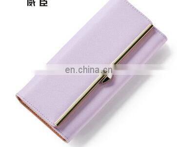 2017 Candy Color Classic Cute Women's Wallet Button Leather Faux Clutch Lady Purse Long Handbag High Quality Card Holder